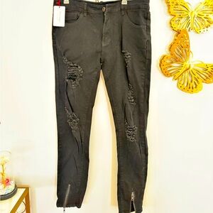Nutriangee classic fashion.tall classic waist skinny jeans
